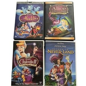 Walt Disney ALADDIN/ALICE IN WONDERLAND/CINDERELLA III/ PETER PAN